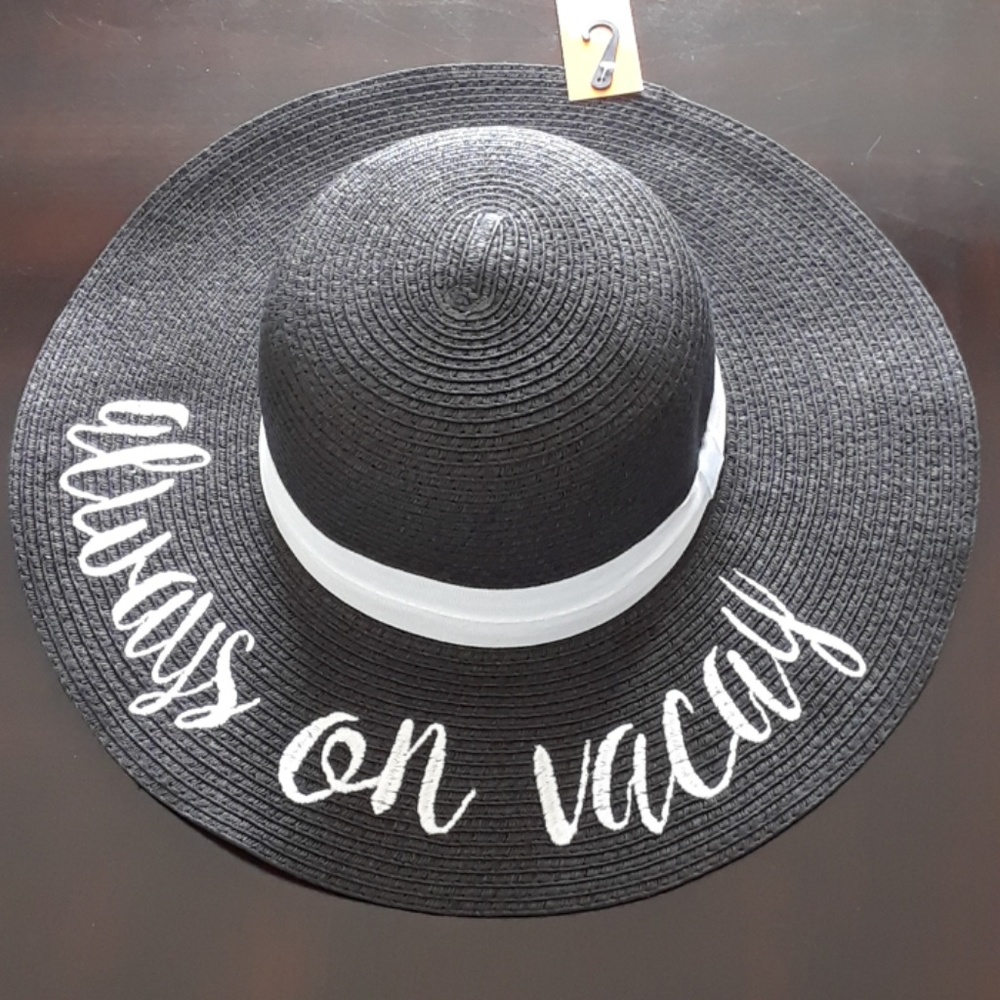 ❤❤ Black always on vacay sun hat ❤❤